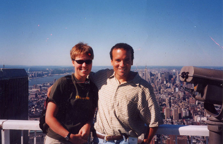 MY_WTC #131 | Derek | Siblings on top of WTC | July 2001