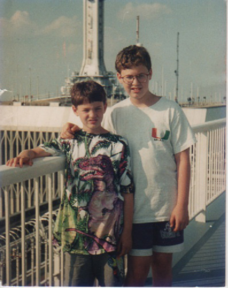 MY_WTC #185 | Roni, early 1990′s | My Brother and I