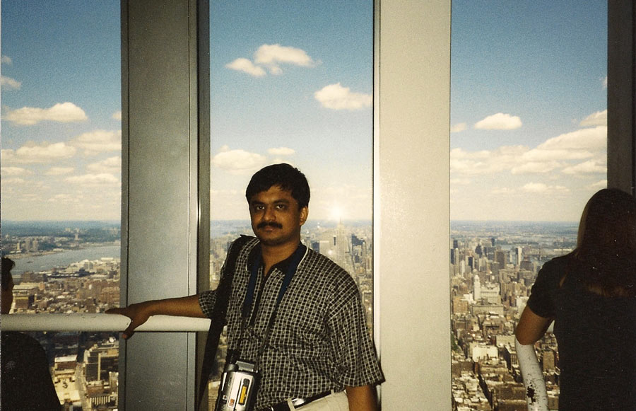 MY_WTC #235 | Venkatarangan 1999 | From WTC towers observation deck