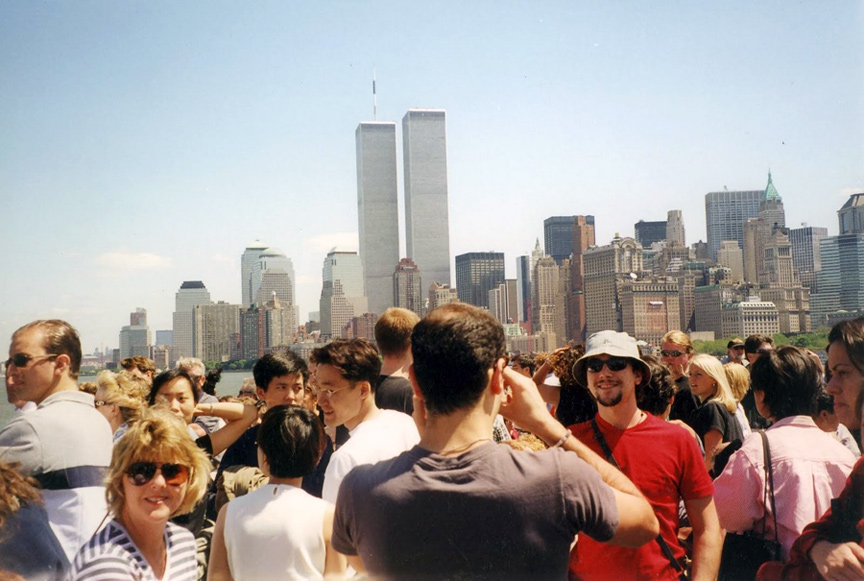 MY_WTC #520 | Mel 2001 | View of World Trade Center from Statue of Liberty