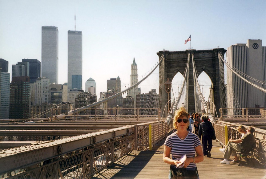 MY_WTC #519 | Mel 2001 | Barbara on Brooklyn Bridge