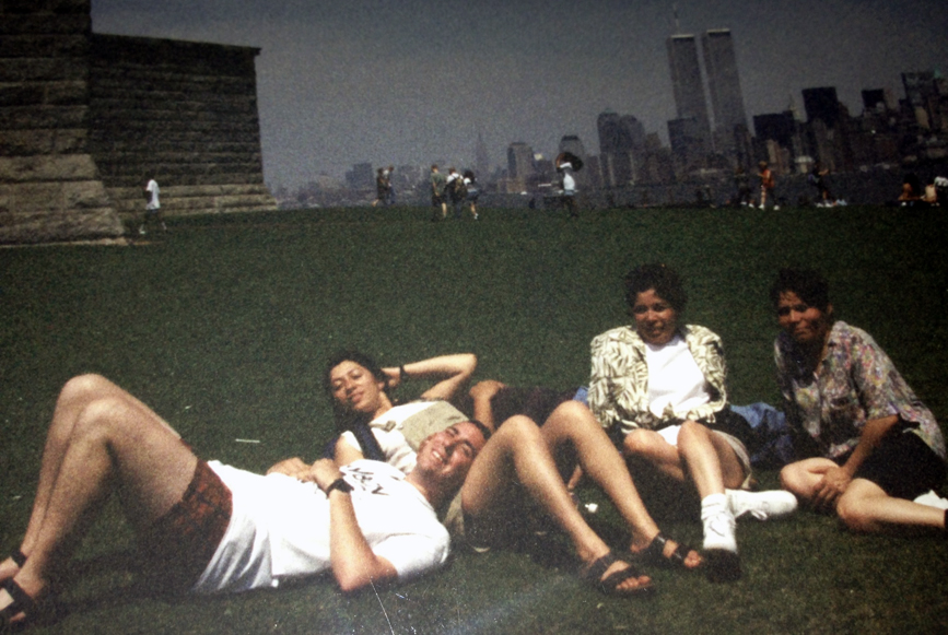 MY_WTC #563 | Pete 1990s | Laying on the grass with my future wife