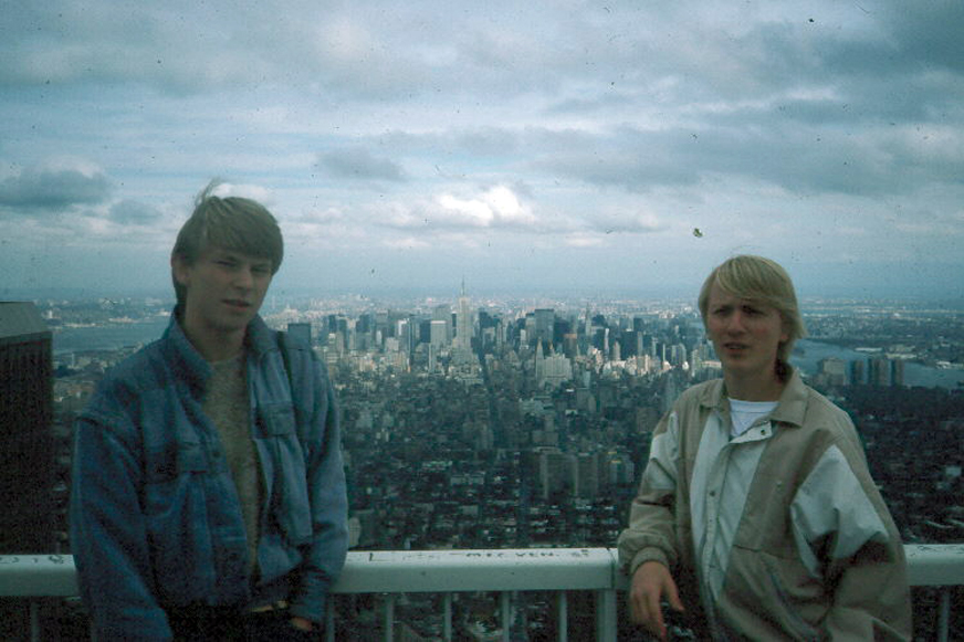 MY_WTC #569 | Tim 1985 | Tim and Rich on top of the world