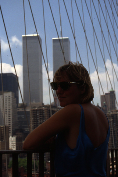MY_WTC #670 | Herbert 1991 | Petra on Brooklyn Bridge